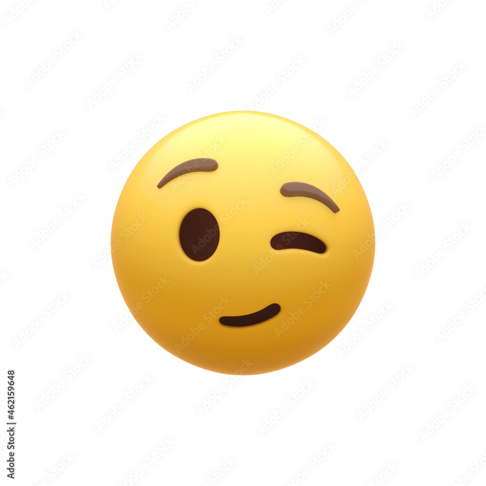 Fototapeta premium Winking Smiley Face
