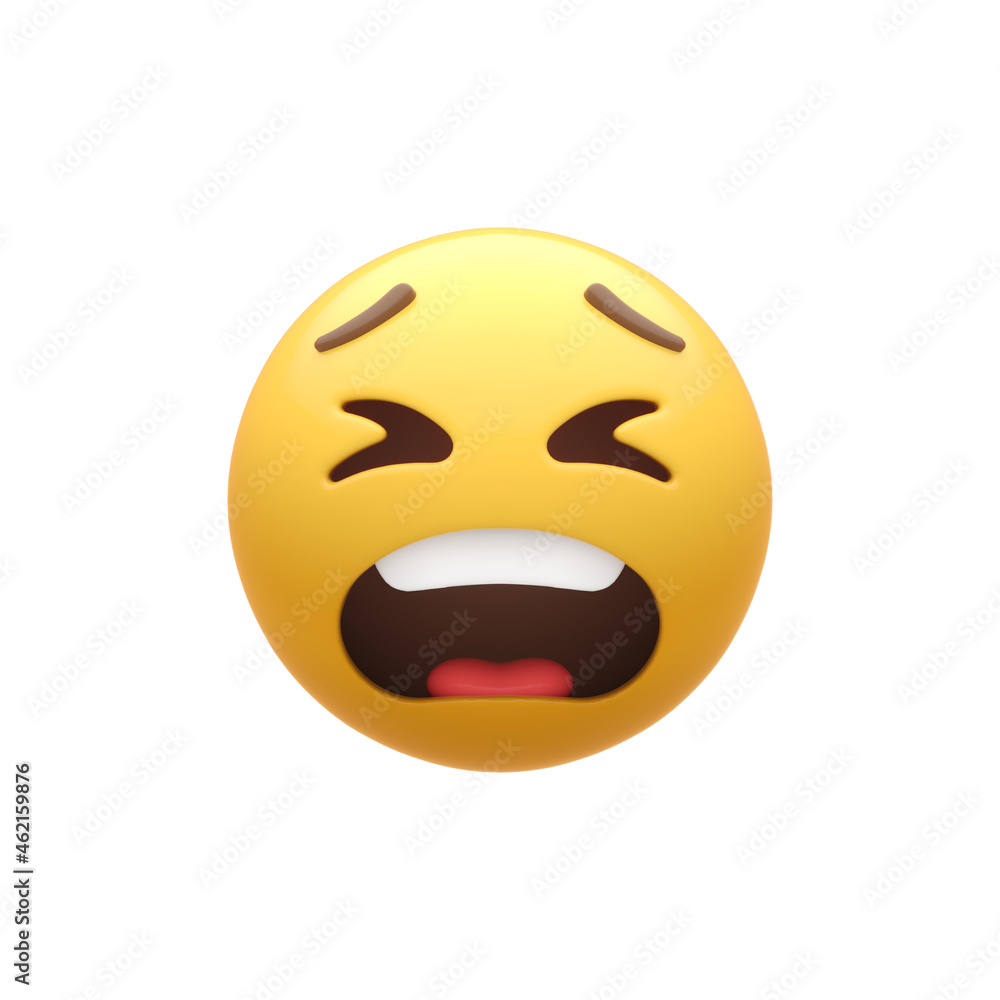 Fototapeta premium Tired Smiley Face