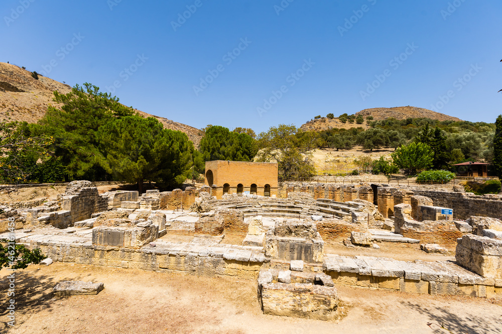 Ruins of the Temple of Apollo at Gortys, Crete