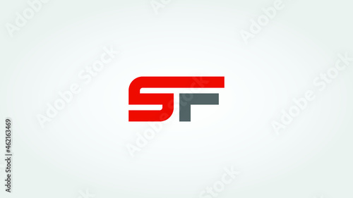letter SF vector logo design, Alphabet S and F monogram,