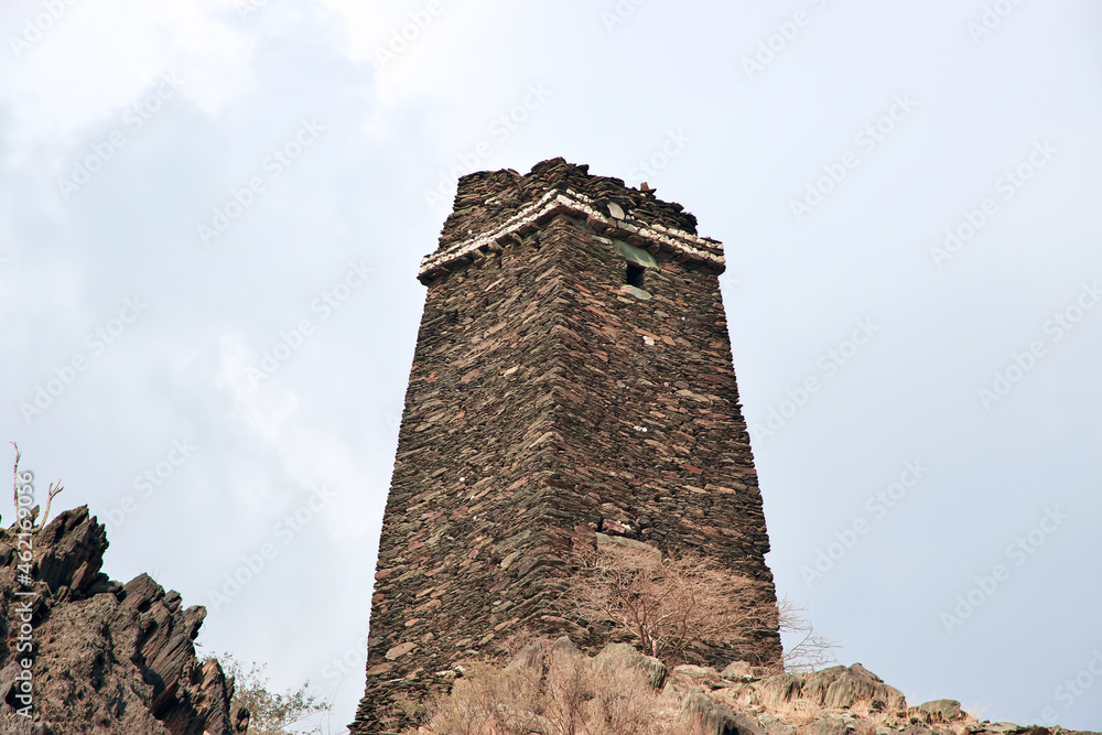The old fort in Hejaz Mountains, Makkah Province, Saudi Arabia
