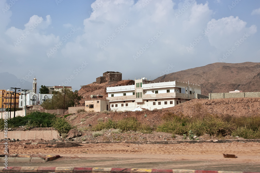 The small village in Hejaz Mountains, Makkah Province, Saudi Arabia The small village in Hejaz Mountains, Makkah Province, Saudi Arabia