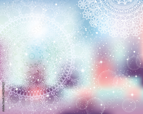 レース模様のグラデーション背景