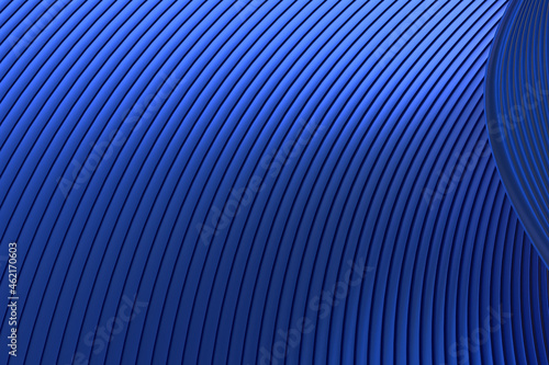 blue Abstract wall wave architecture abstract background 3d rendering ,blue background for presentation