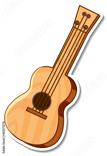 Sticker classical wooden guitar