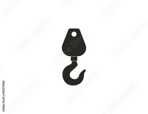 Crane, hook, industrial, lift icon. Vector illustration.