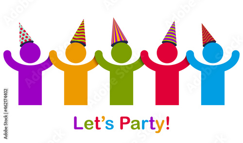 Celebrating people vector c...