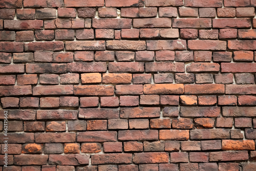 Red brick wall texture background