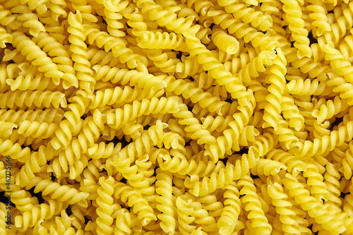 Girandole italian pasta food background