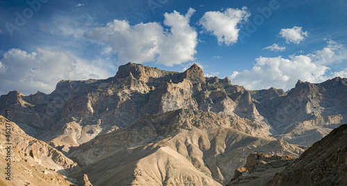 Beautiful shot of mountains in Kargil, India. photo