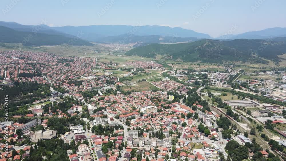 Aerial view of famous spa resort of Velingrad, Pazardzhik region, Bulgaria Aerial view of famous spa resort of Velingrad, Pazardzhik region, Bulgaria