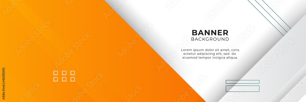 Modern gradient orange and yellow abstract banner background design template Modern gradient orange and yellow abstract banner background design template