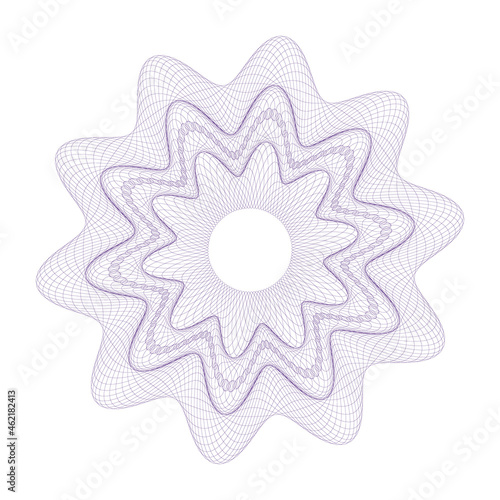 Watermark.Watermark pattern , Watermark banknote pattern. Banknotes check guilloche lines texture, secure waves patterns and passport paper. Currency banknote guilloche, security certificate watermark