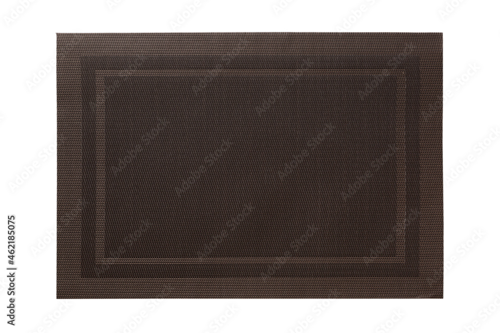 Top view of isolated placemat for food. Empty space for your design Top view of isolated placemat for food. Empty space for your design