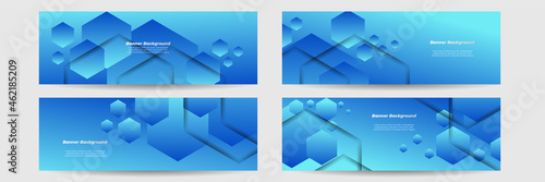 Conference vector template. Abstract dotted blue background for IT conference invitation, business meeting. Banner for social media announcement