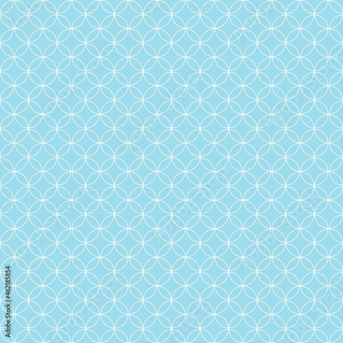 White and Blue circle pattern line, seamless background. The seamless geometric pattern of circles. Wrapping paper.