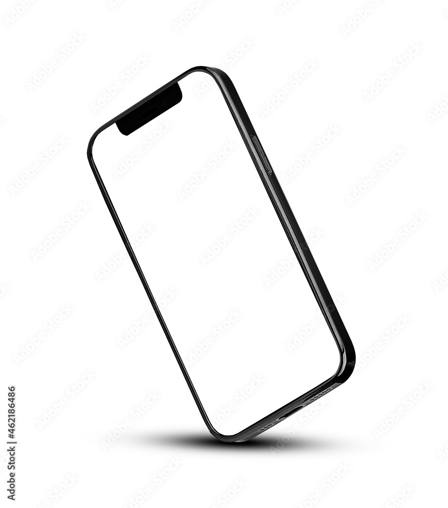 Mobile smart phone on white background technology Mobile smart phone on white background technology