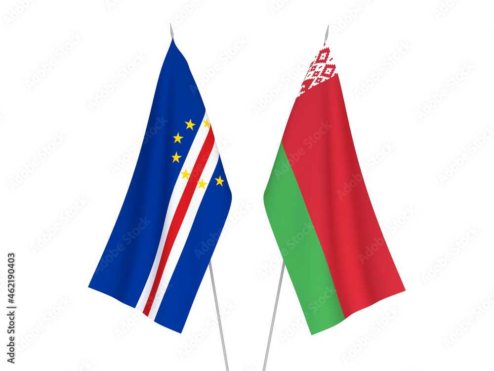 Belarus and Republic of Cabo Verde flags