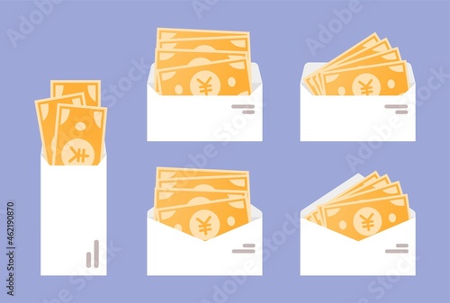 Japanese Yen Money in Envelope