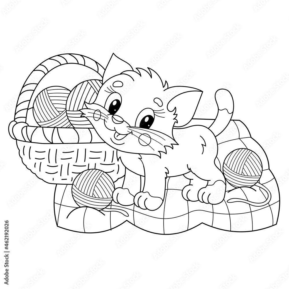 Yarn Coloring Pages