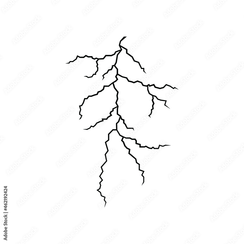 Lightning icon vector. storm illustration sign. weather symbol or logo.