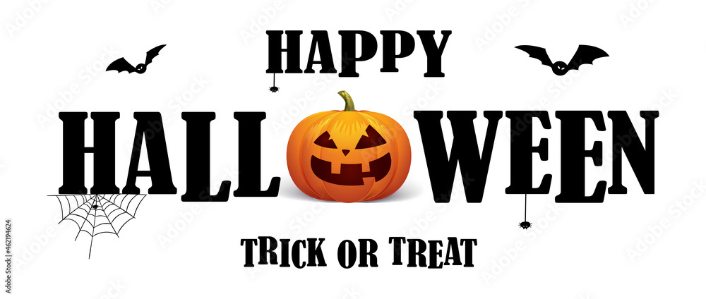 Happy Halloween Background Text