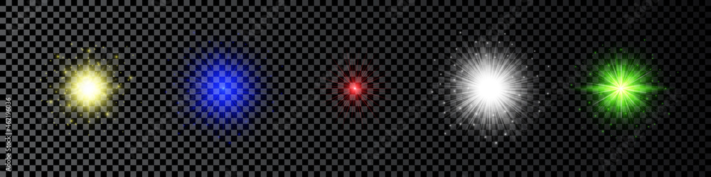 Light effect of lens flare Light effect of lens flare