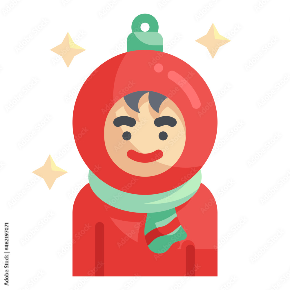 Naklejka premium bauble flat icon