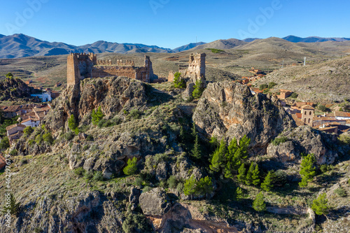 Castle of Arandiga, region of Calatayud Zaragoza spain photo