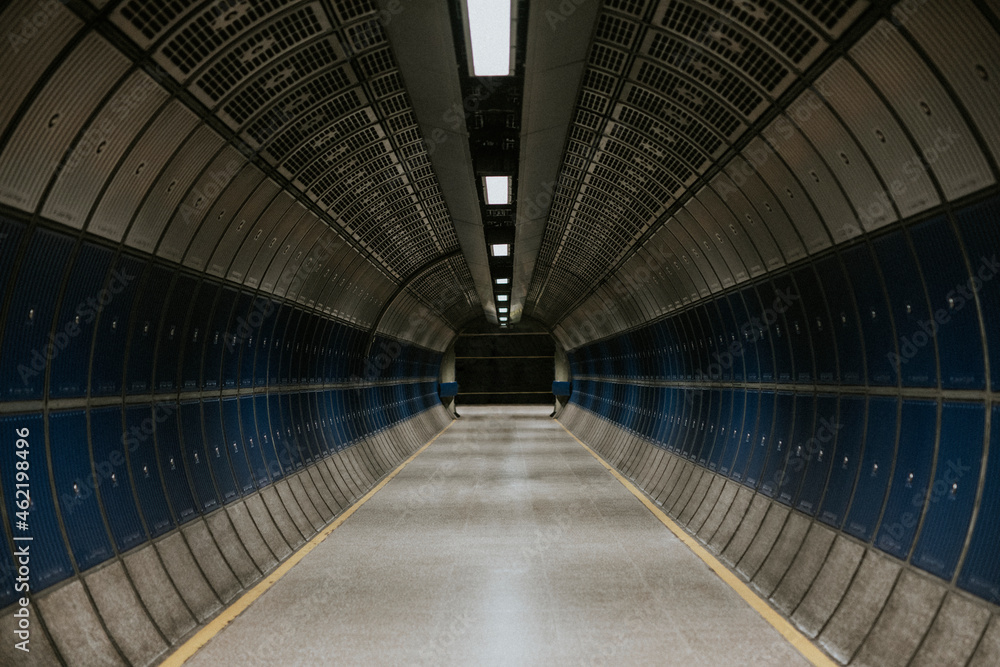 Empty London underground tunnel