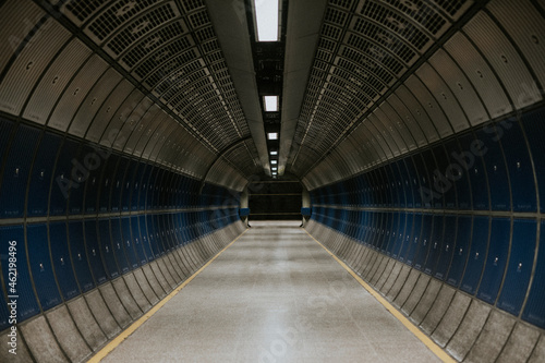 Empty London underground tunnel