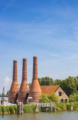 Historic lime kiln factory in Enkhuizen, Netherlands