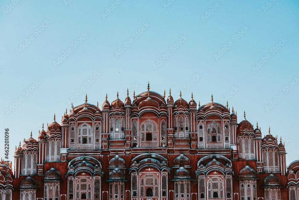 Hawa Mahal palace Jaipur, India, vivid tone