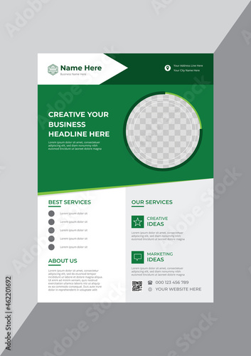 Promotional classical business flyer design template