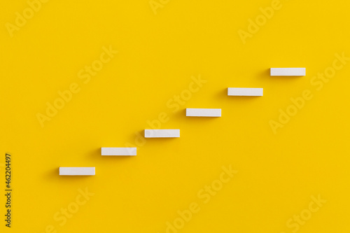 Tableau sur toile Ladder career path for business growth success process concept.