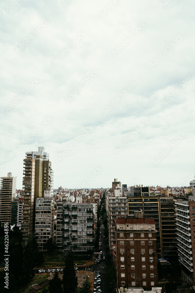 Obraz premium Aerial view of Rosario, Santa Fe, Argentina