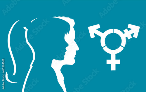Gender Symbol for woman, man, divers