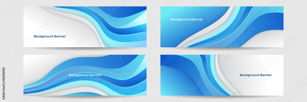 Fototapeta premium Modern abstract gradient dark blue digital technology banner background