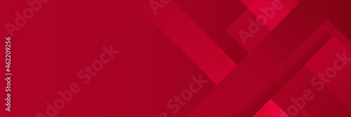 Abstract red banner background