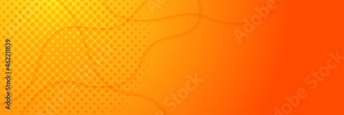 Modern red orange banner background