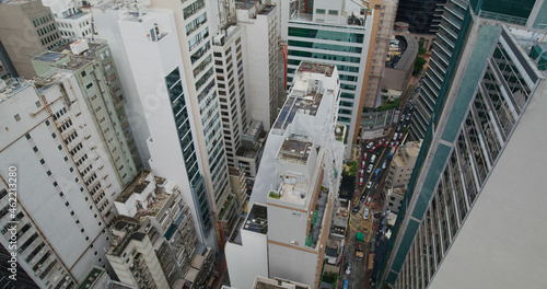 Hong Kong business district © leungchopan