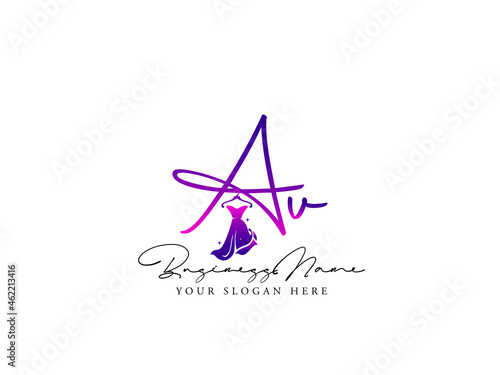 Colorful AV Logo, Fashion av a v Logo Letter Vector Symbol and Illustration For Clothing, Apparel Fashion Shop