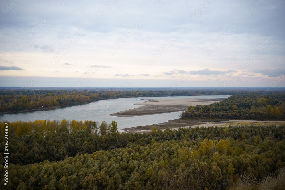 The landscape with river Ob The landscape with river Ob