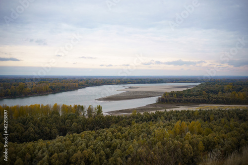 The landscape with river Ob