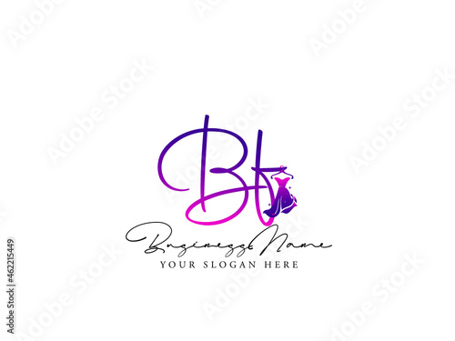 Colorful BF Logo, Fashion bf b f Logo Letter Design For Clothing, Apparel Fashion Shop