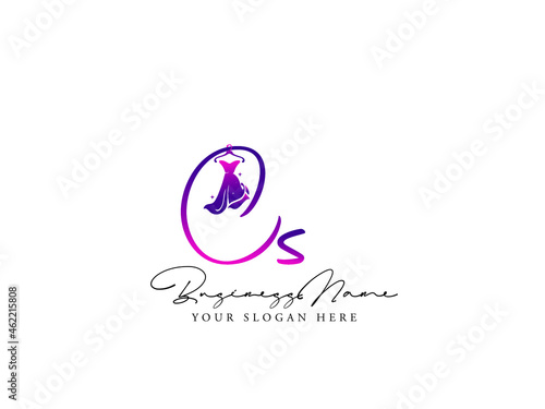Colorful CS Logo, Fashion cs c s Logo Letter Design For Clothing, Apparel Fashion Shop