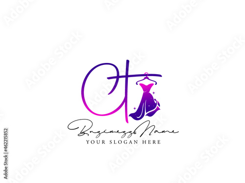 Colorful CT Logo, Fashion ct c t Logo Letter Design For Clothing, Apparel Fashion Shop
