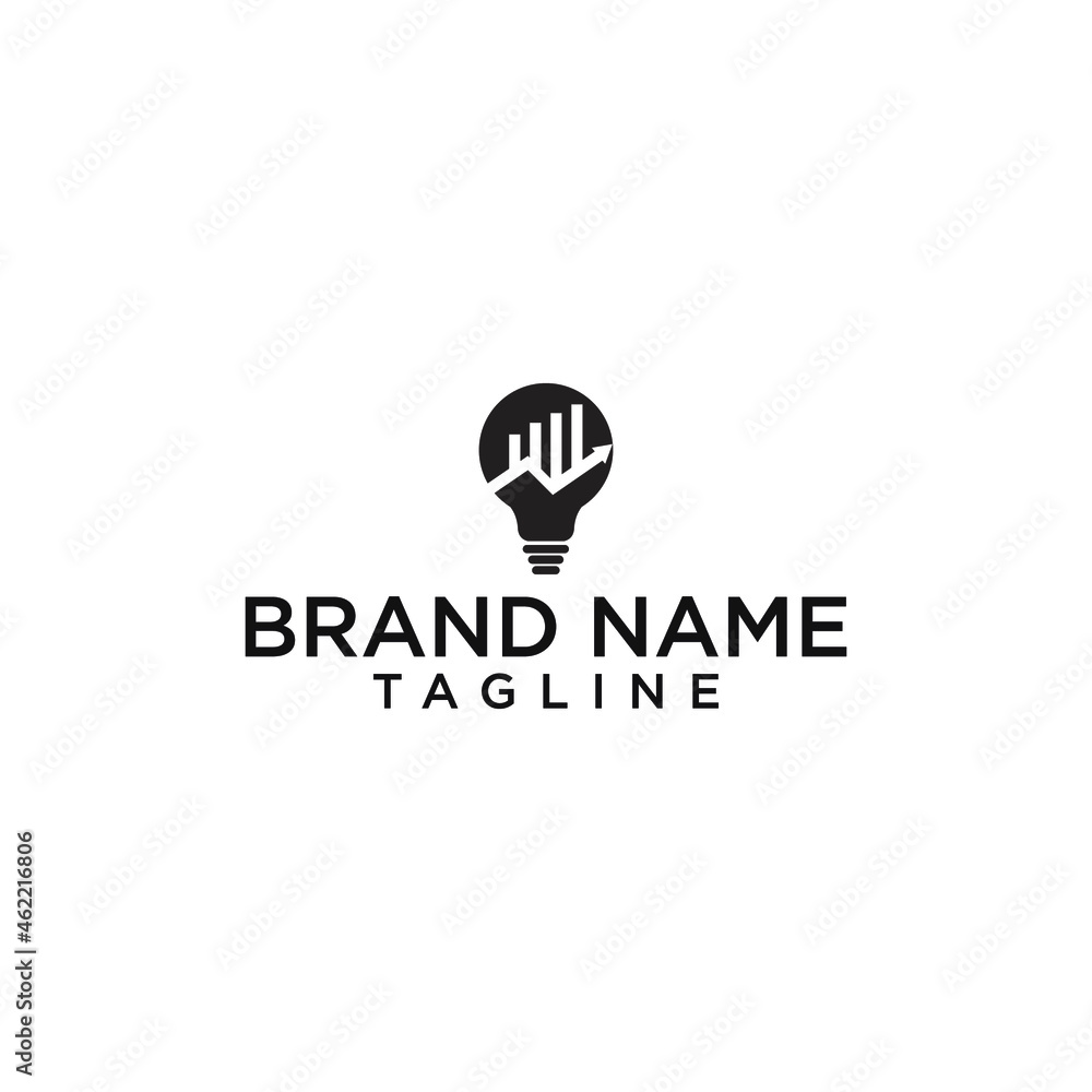 Accounting lamp logo design Accounting lamp logo design