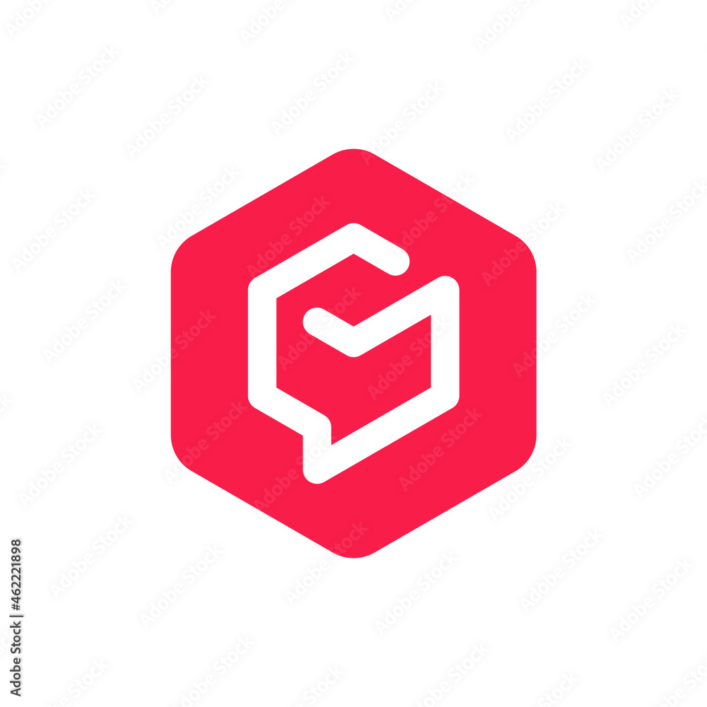 Chat Abstract Elegant Logo template for your company or business