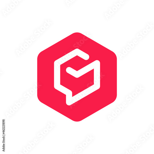 Chat Abstract Elegant Logo template for your company or business